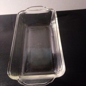 Fire King Vintage Clear Glass 1 Qt. Loaf Dish #409